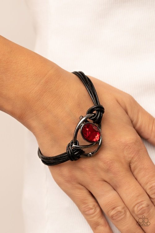 KEEP YOUR DISTANCE RED-BRACELET