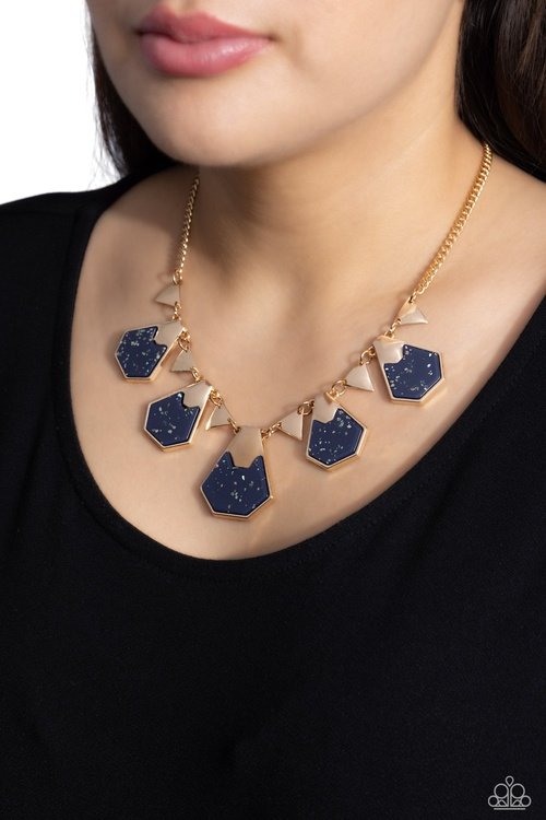 EXTRA EXCLUSIVE BLUE-NECKLACE