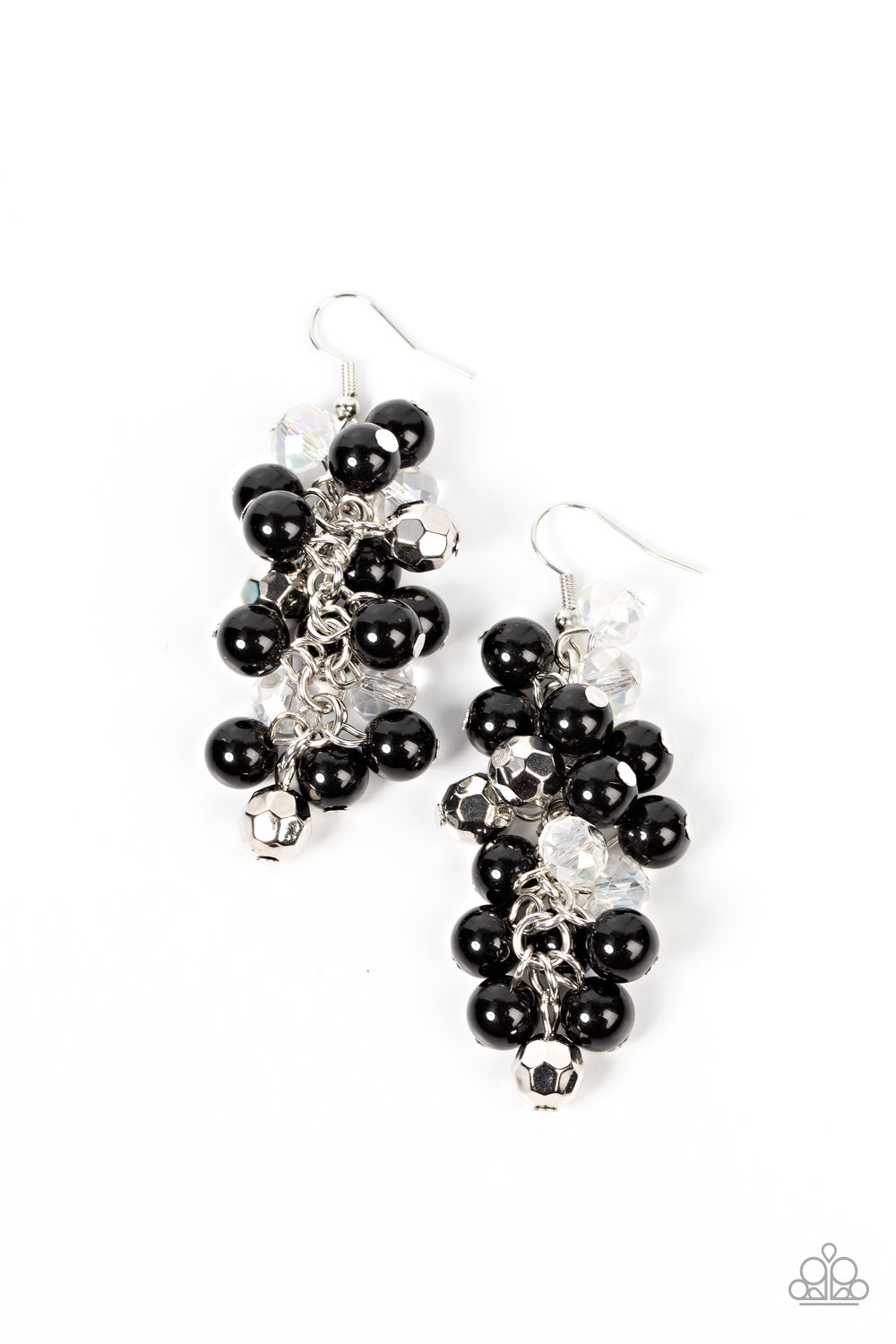 PURSUING PERFECTION BLACK-EARRINGS