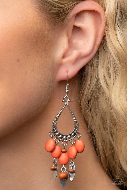 ADOBE AIR ORANGE-EARRINGS