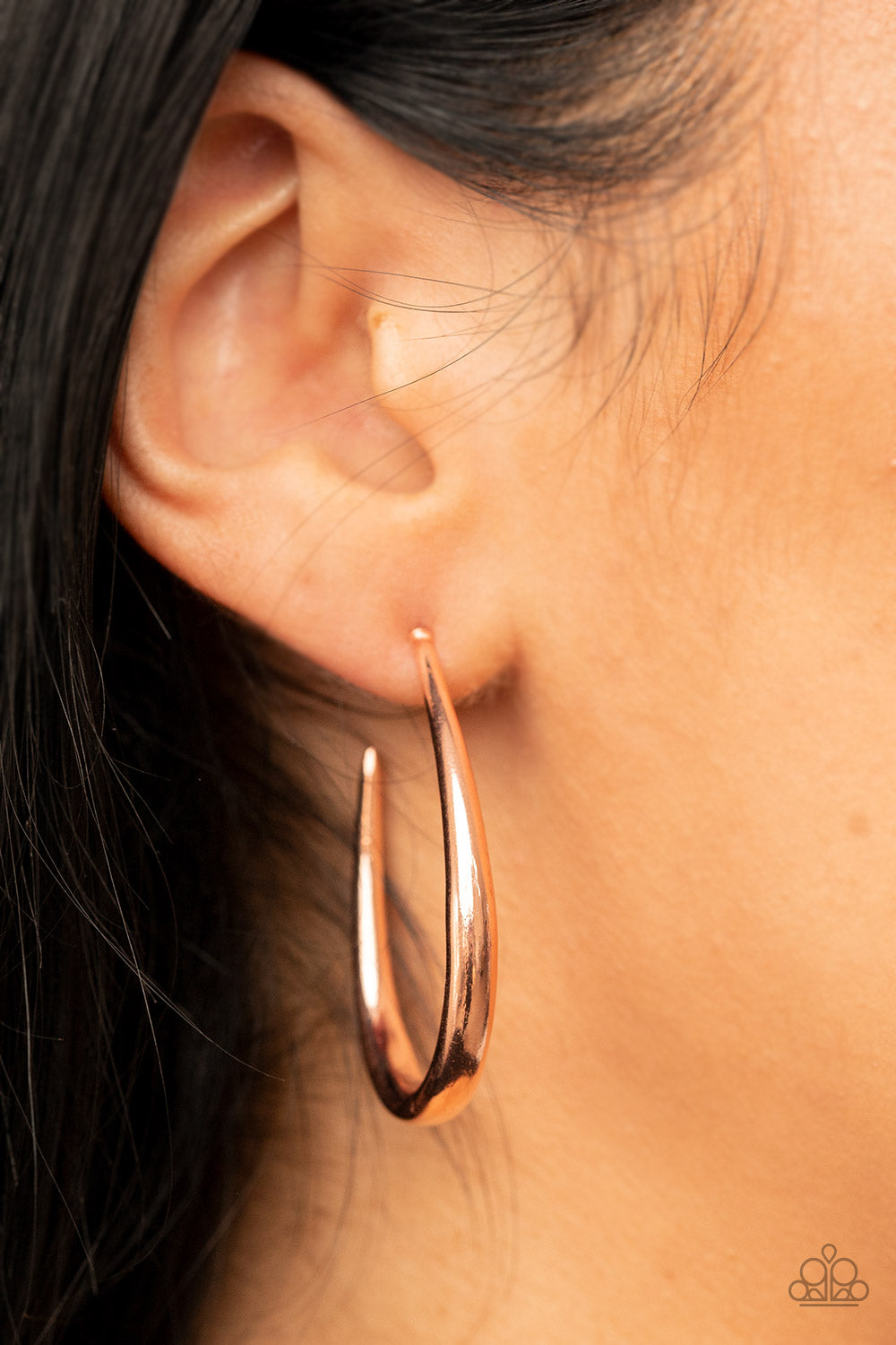 CURVE YOUR APPETITE COPPER-EARRINGS