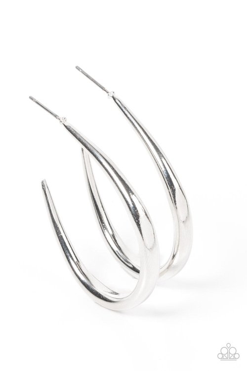 CURVE YOUR APPETITE SILVER-EARRINGS