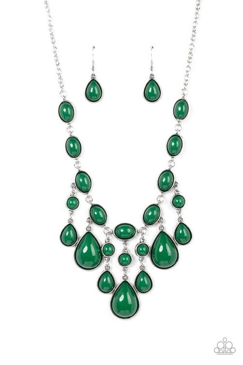 MEDITERRANEAN MYSTERY GREEN-NECKLACE