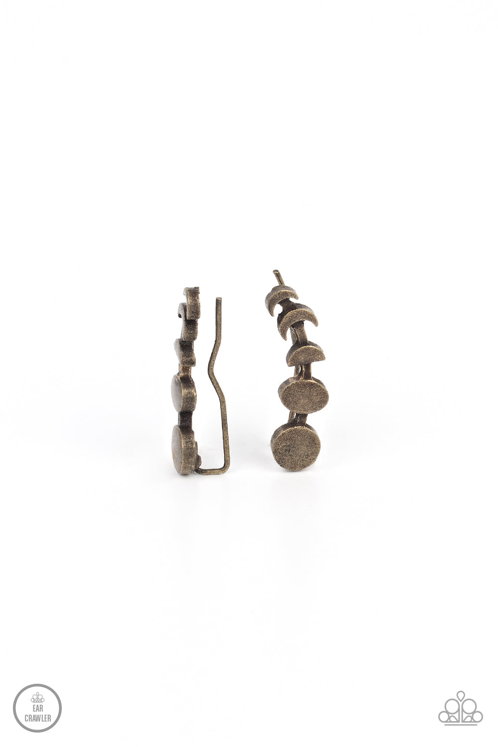 ITS JUST A PHASE BRASS-EARRINGS