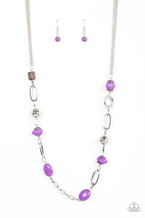 BAREFOOT BOHEMIAN PURPLE-NECKLACE