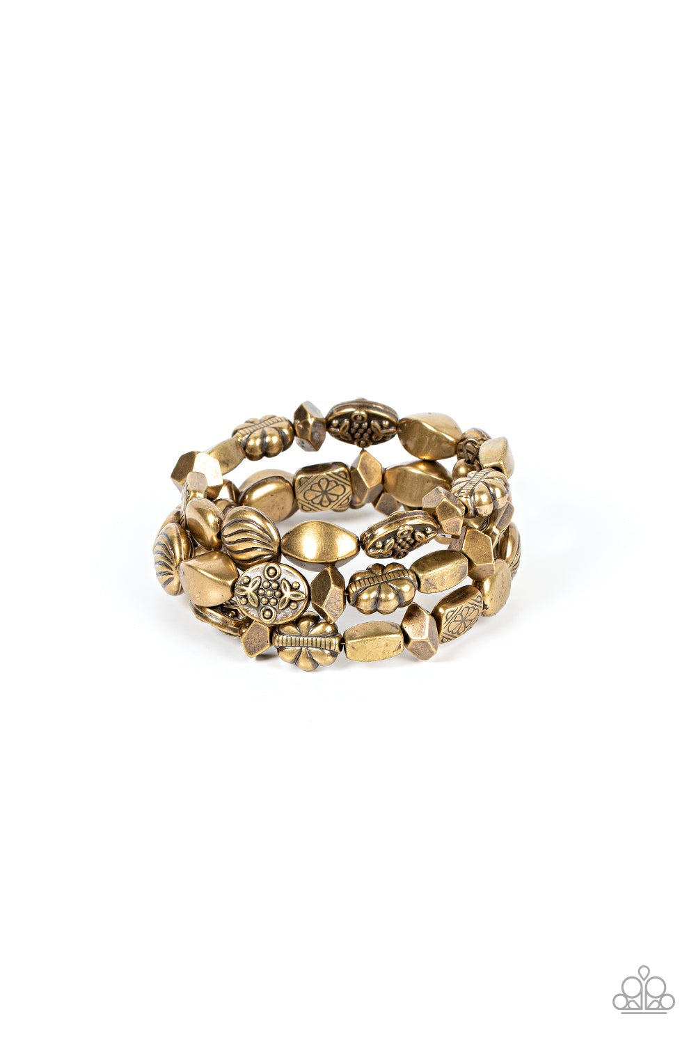 CHARMINGLY COTTAGE CORE BRASS-BRACELET