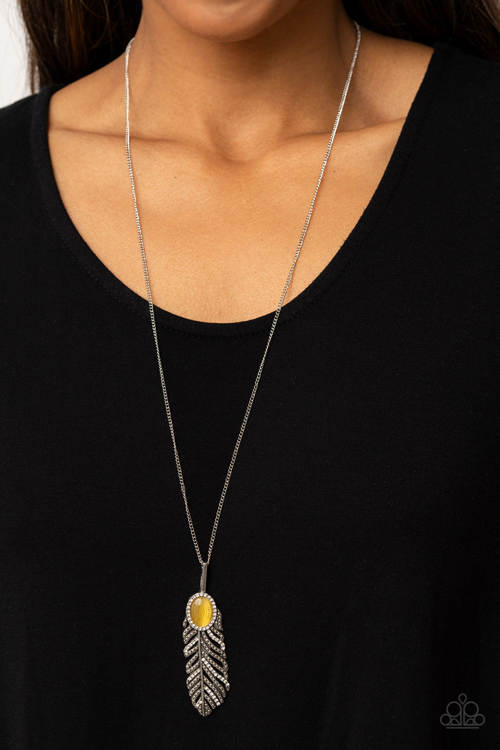 PURE QUILL-POWER YELLOW-NECKLACE