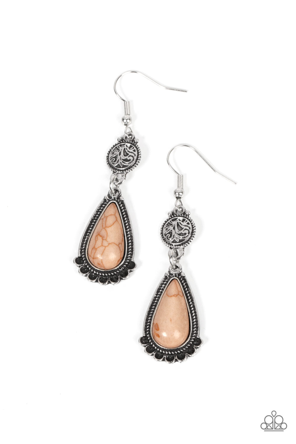 MONTANA MOUNTAINS BROWN-EARRINGS