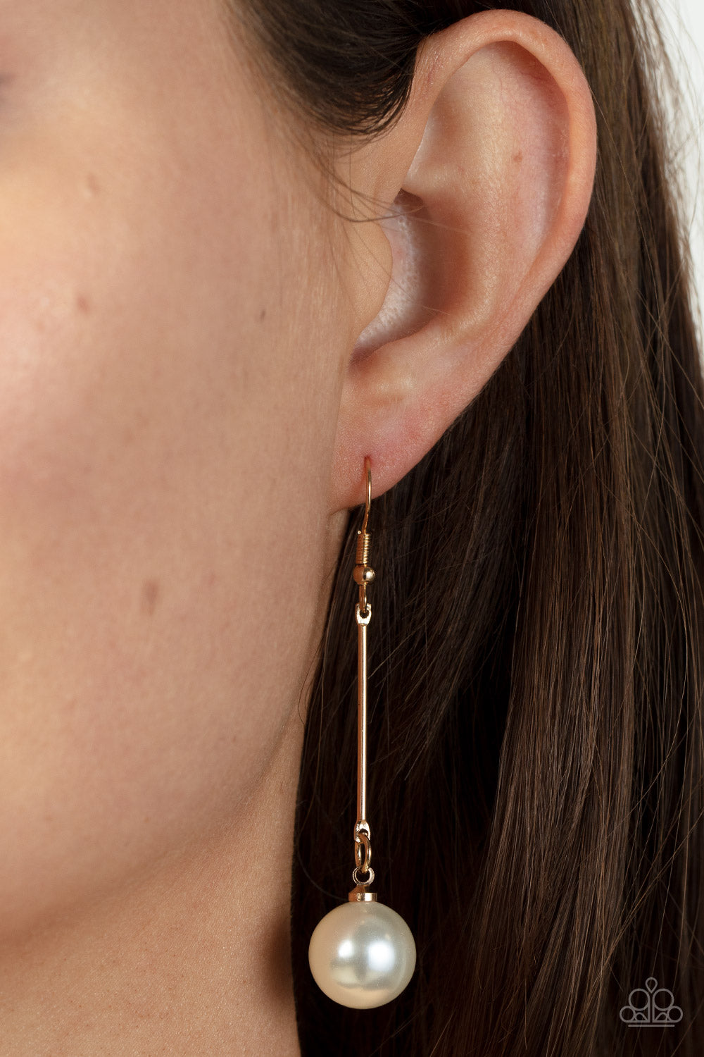 PEARL REDUX GOLD-EARRINGS