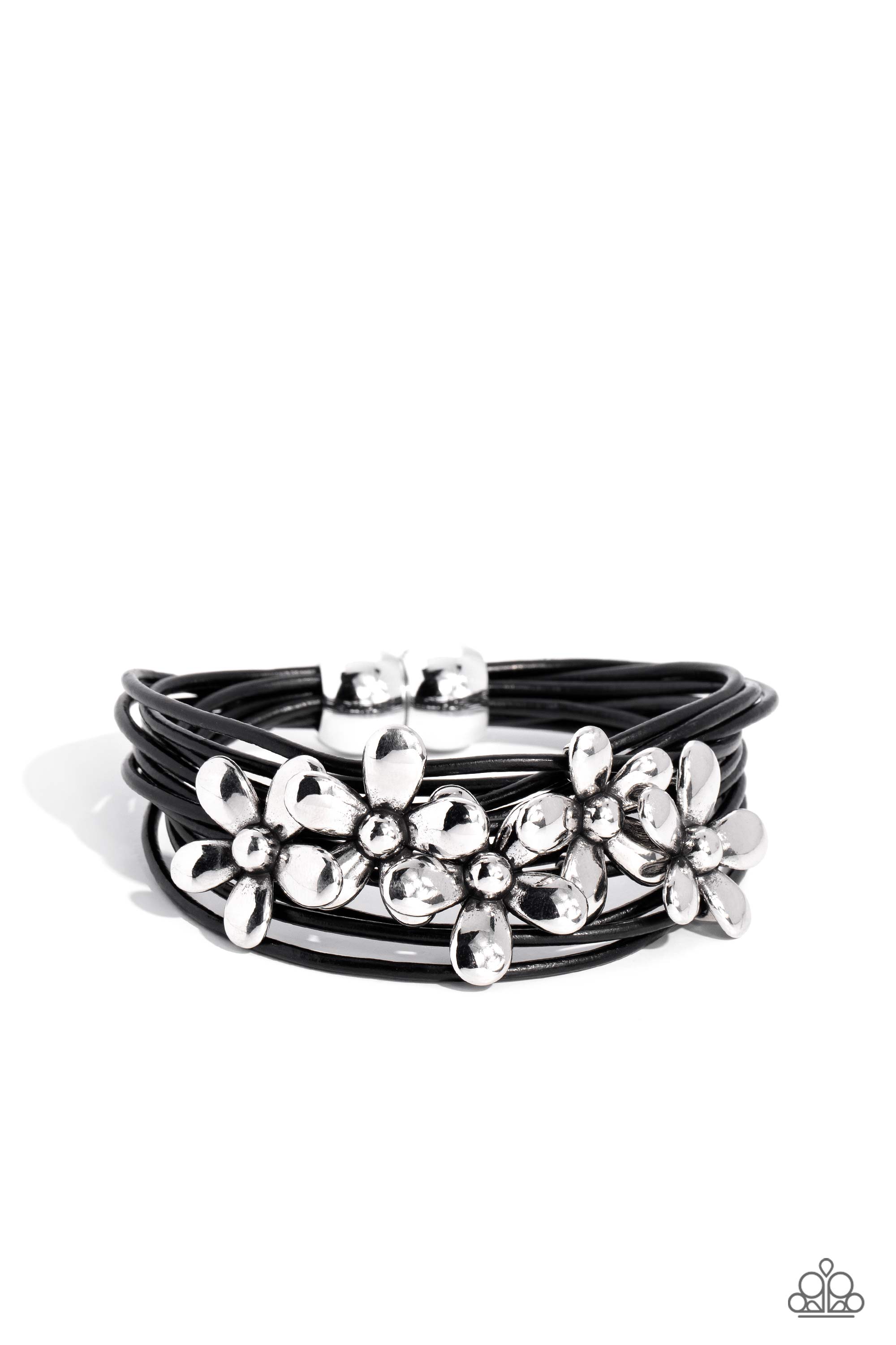 HERE COMES THE BLOOM BLACK-BRACELET