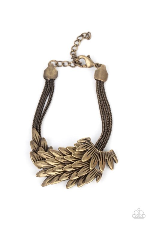 BOA AND ARROW BRASS-BRACELET