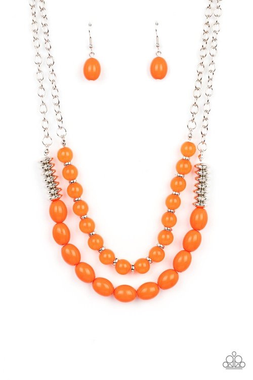 VENETIAN VOYAGE ORANGE-NECKLACE