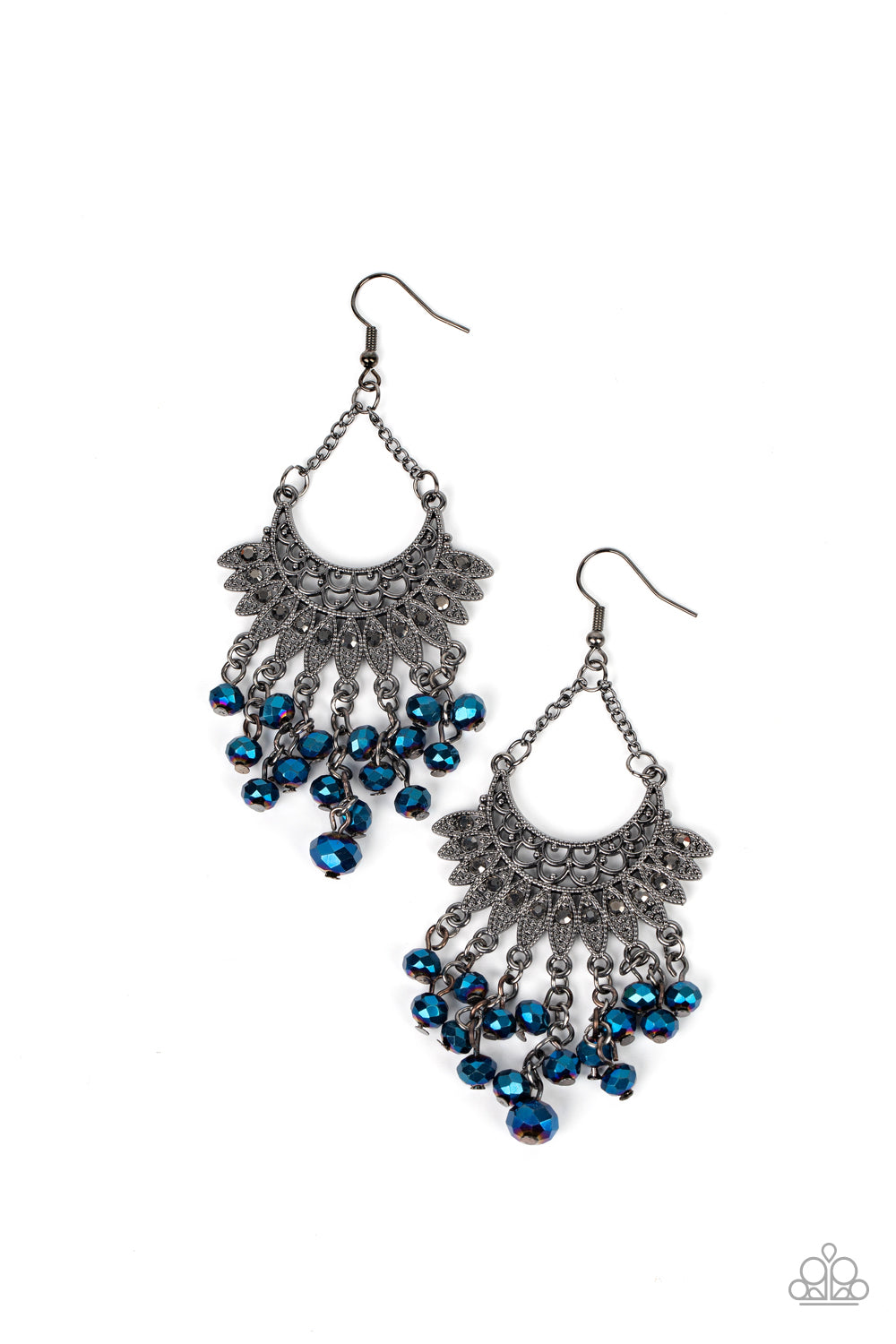 CHROMATIC CASCADE BLUE-EARRINGS