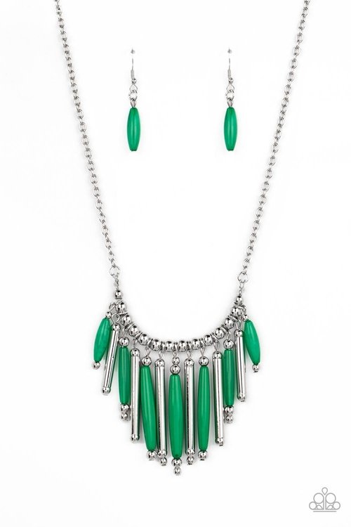 BOHEMIAN BREEZE GREEN-NECKLACE