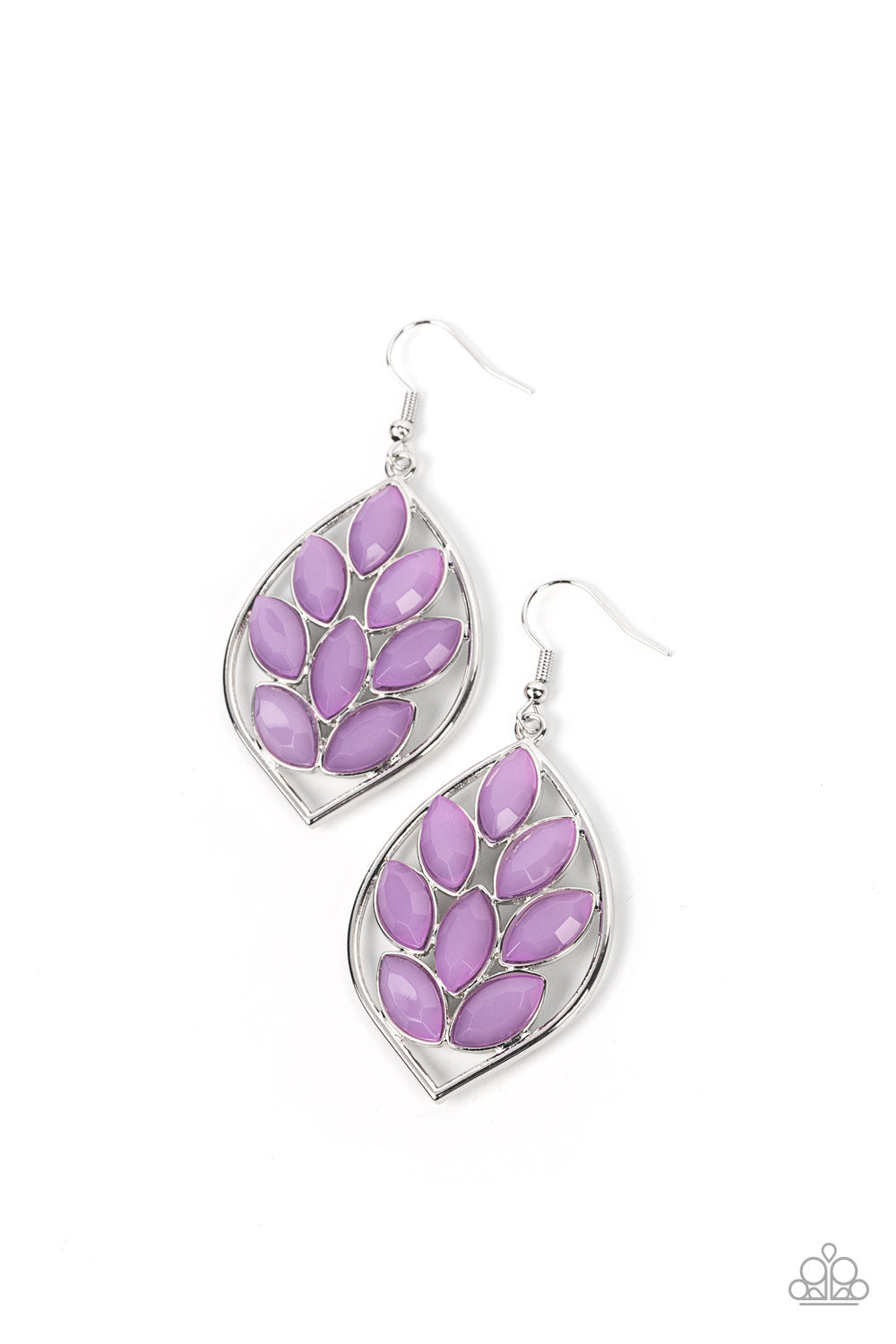 GLACIAL GLADES PURPLE-EARRINGS