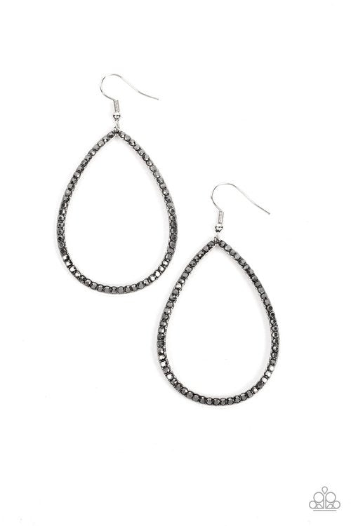 BLACK TIE OPTIONAL SILVER-EARRINGS