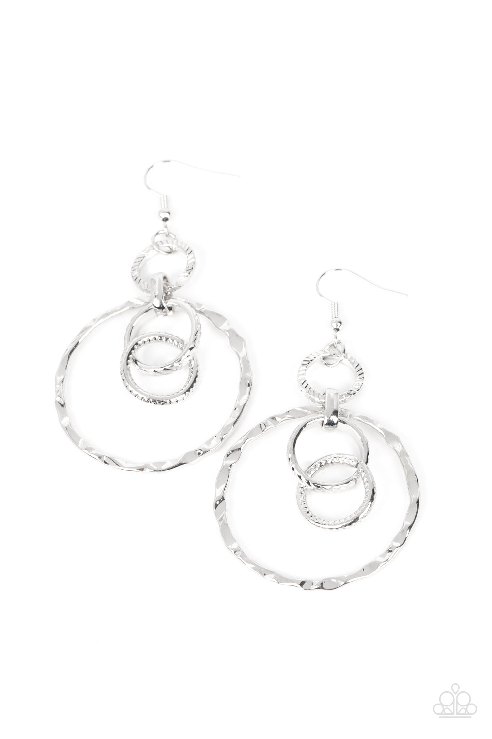 TWISTED TEMPTATION SILVER-EARRINGS