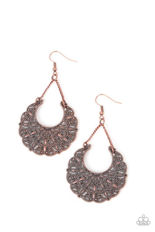 COUNTRY CORNUCOPIA COPPER-EARRINGS