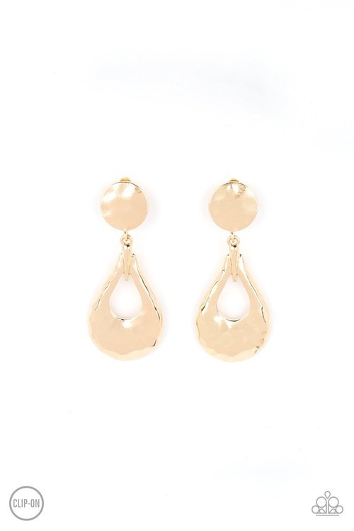 METALLIC MAGIC GOLD-EARRINGS