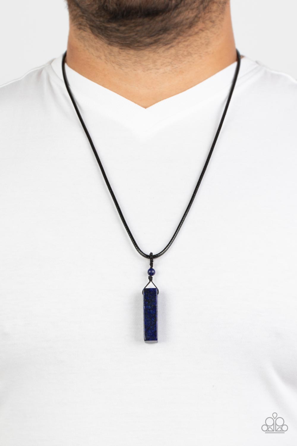 COMES BACK ZEN-FOLD BLUE-NECKLACE