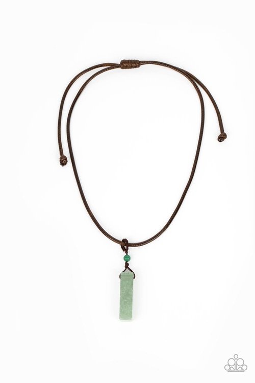 COMES BACK ZEN FOLD GREEN-NECKLACE