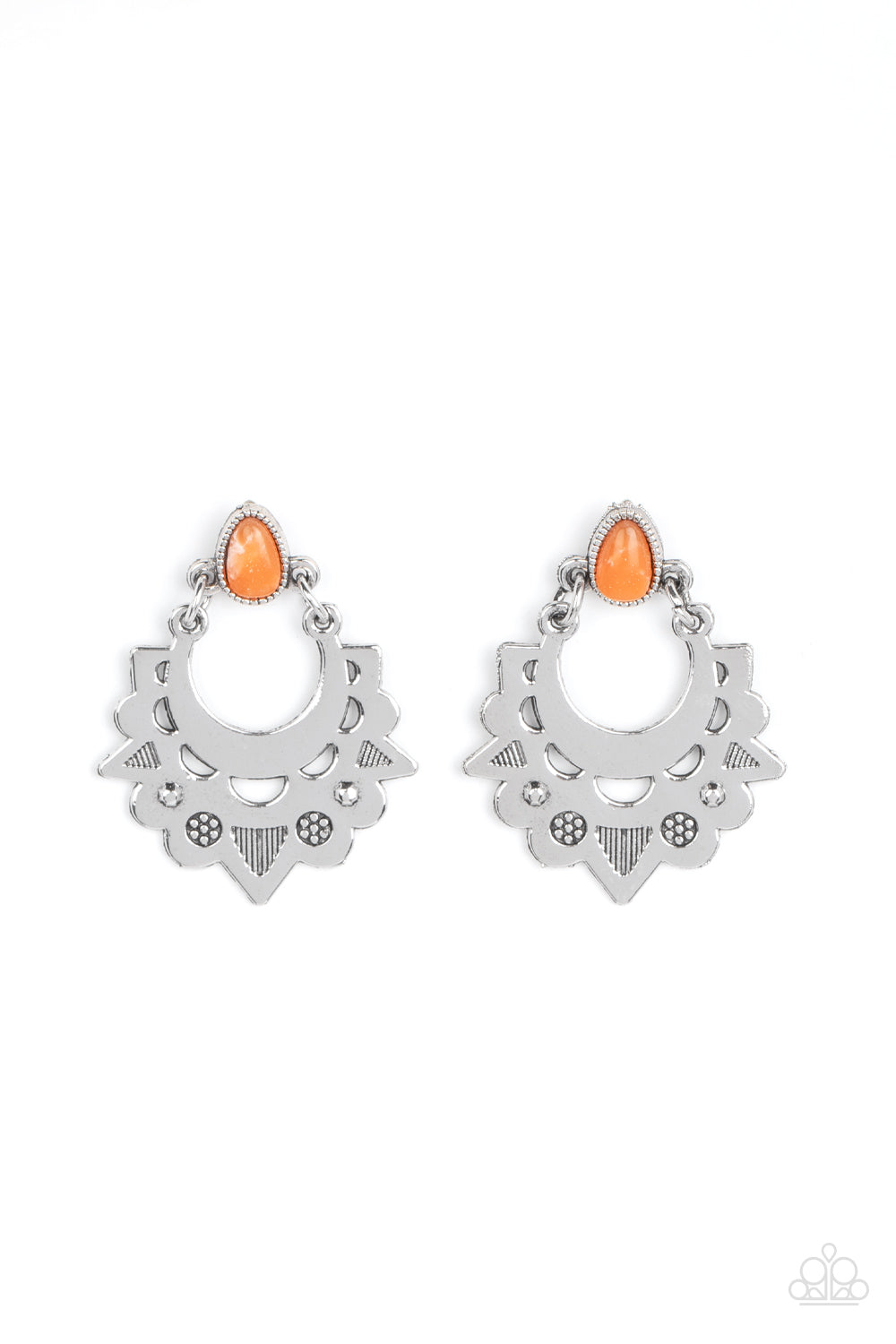 EARTHY ZEAL ORANGE-EARRINGS