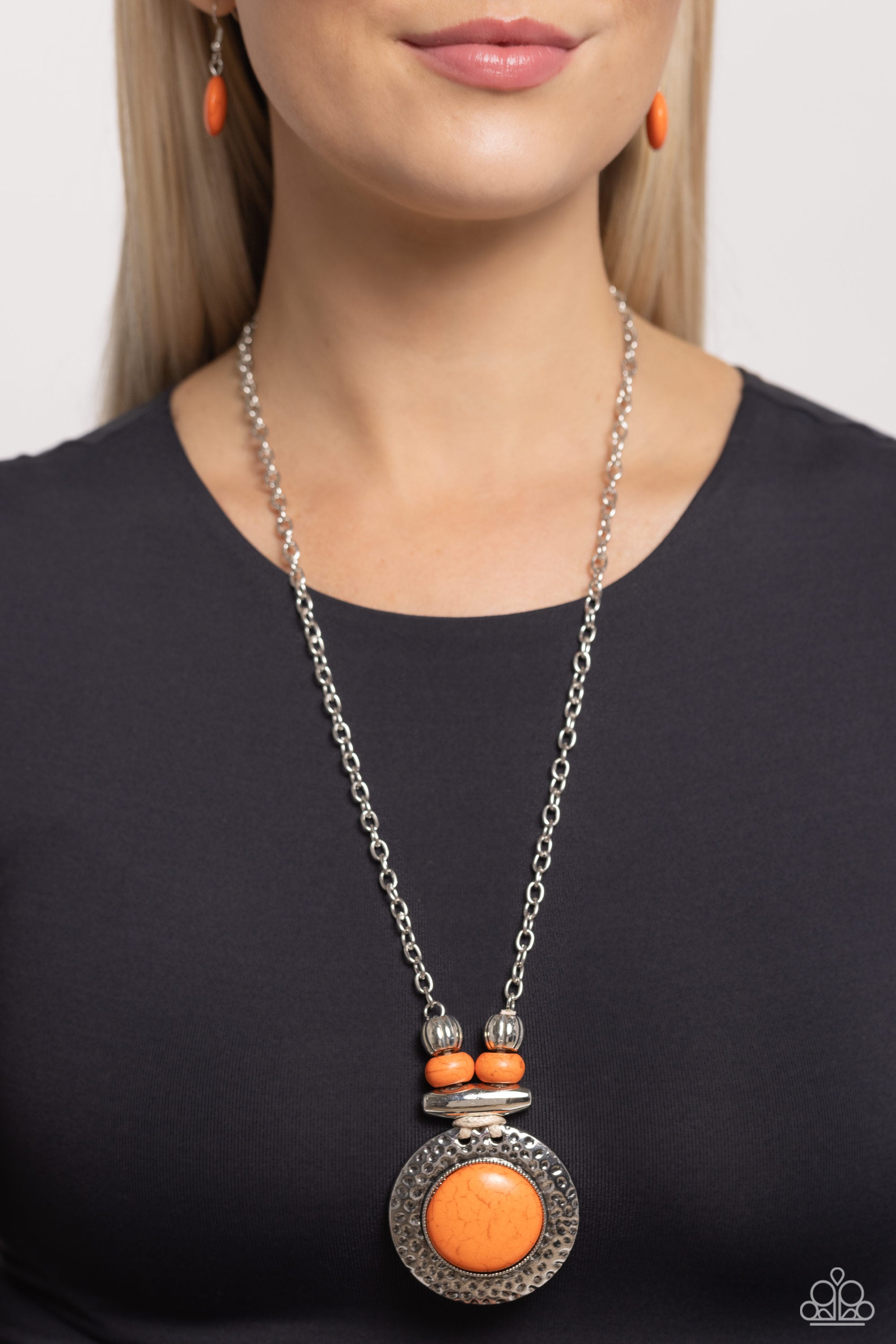 ARCHIPELAGO ARTISAN ORANGE-NECKLACE