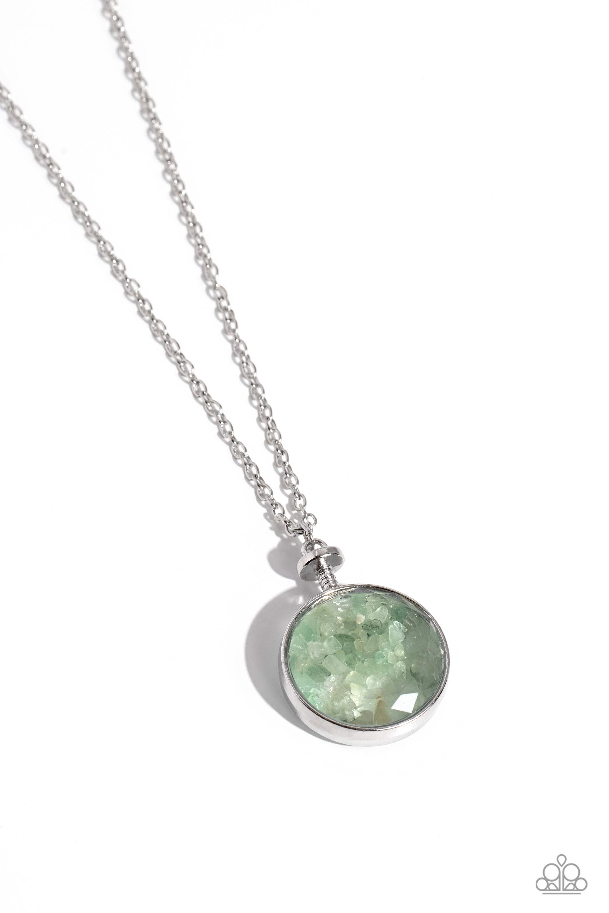 GEO MINE GREEN-NECKLACE