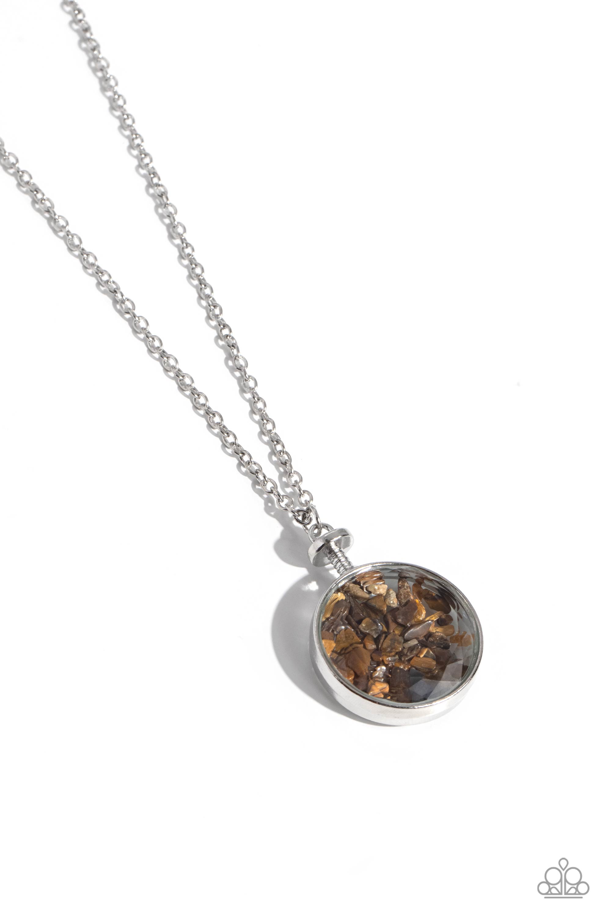 GEO MINE BROWN-NECKLACE