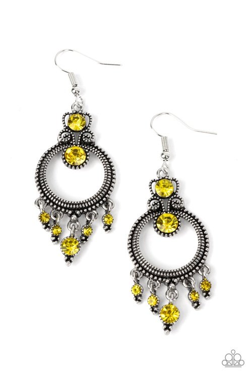 PALACE POLITICS YELLOW-EARRINGS