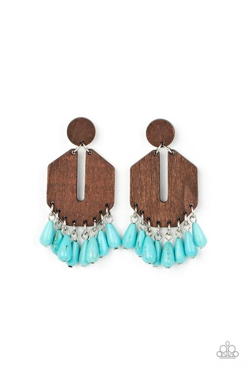 WESTERN RETREAT BLUE-EARRINGS