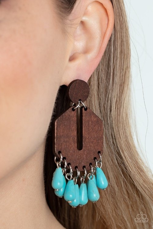 WESTERN RETREAT BLUE-EARRINGS