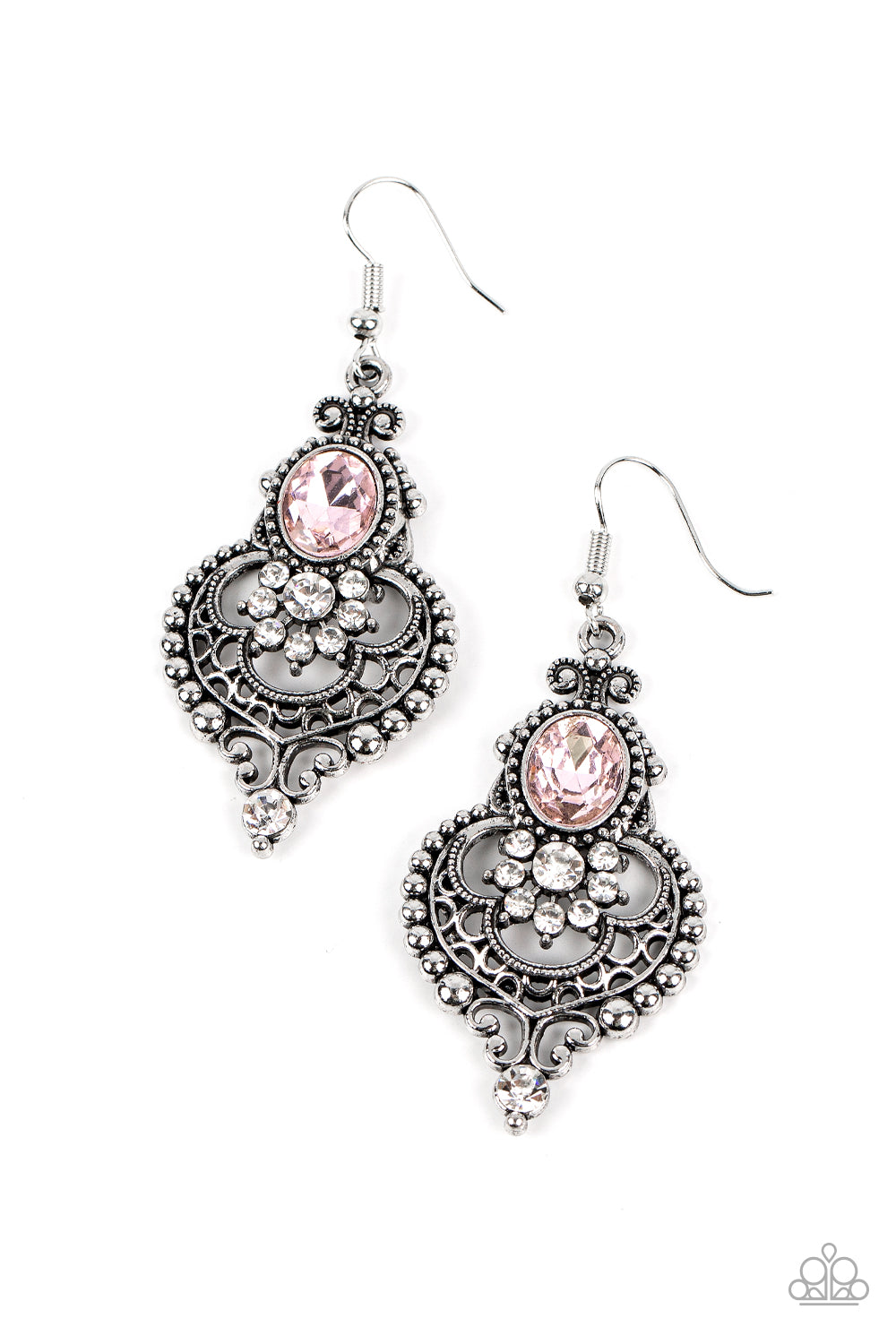 CASTLE CHATEAU PINK-EARRINGS