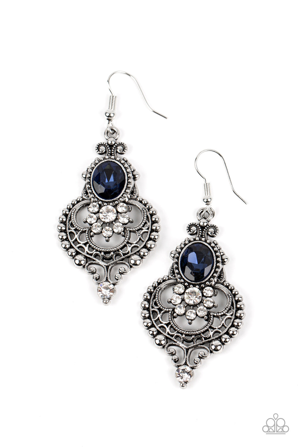 CASTLE CHATEAU BLUE-EARRINGS