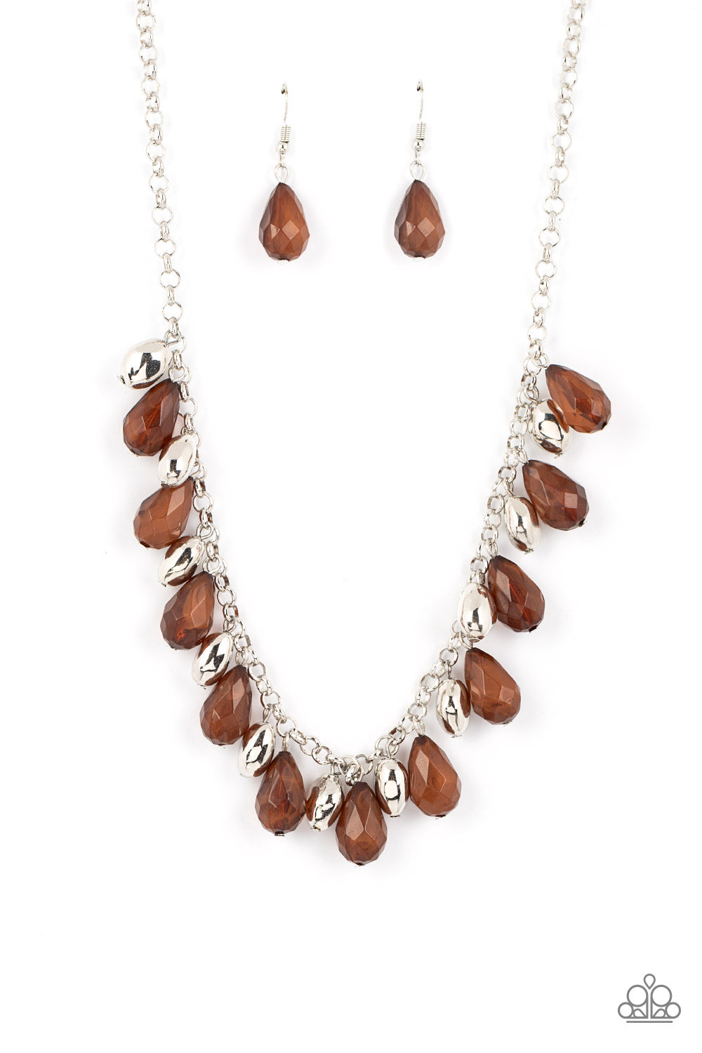 SUMMERTIME TRYST BROWN-NECKLACE