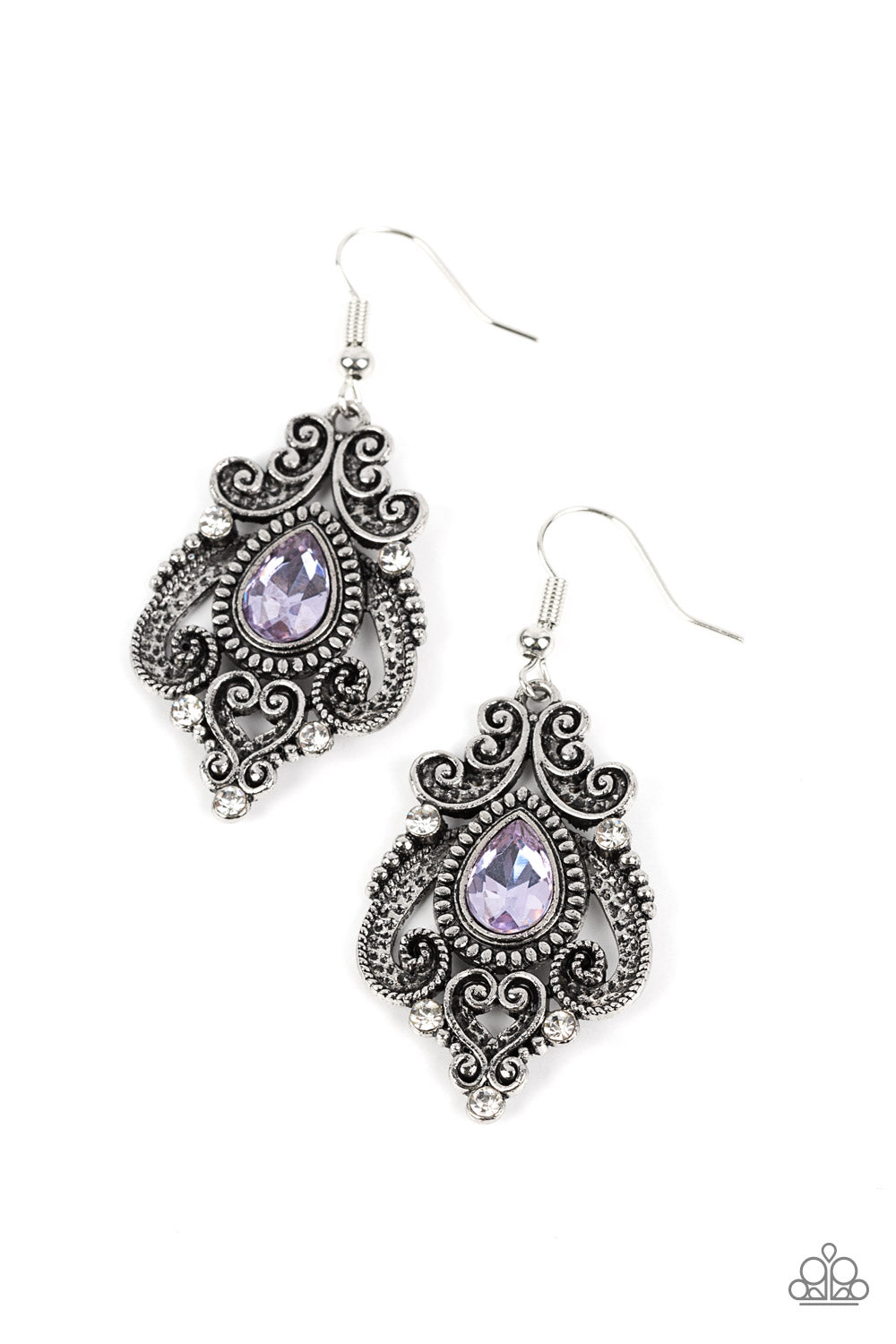 PALACE PERFECTION PURPLE-EARRINGS