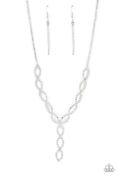 INFINITELY ICY WHITE-NECKLACE