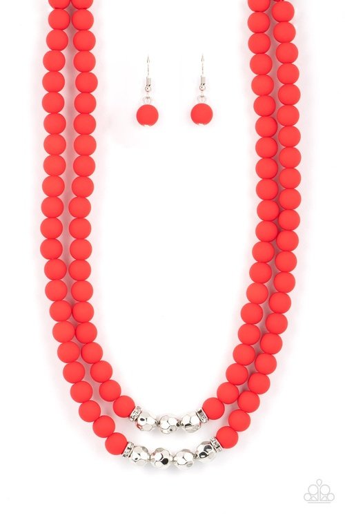 SUMMER SPLASH RED-NECKLACE