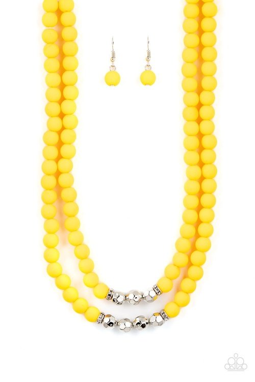 SUMMER SPLASH YELLOW-NECKLACE