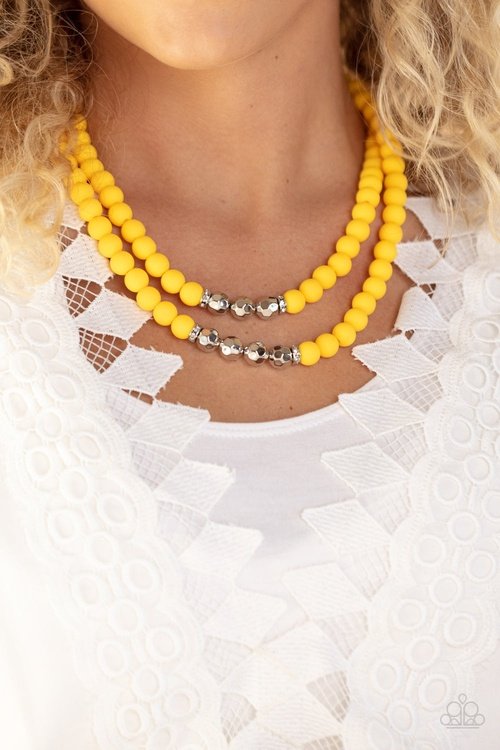 SUMMER SPLASH YELLOW-NECKLACE