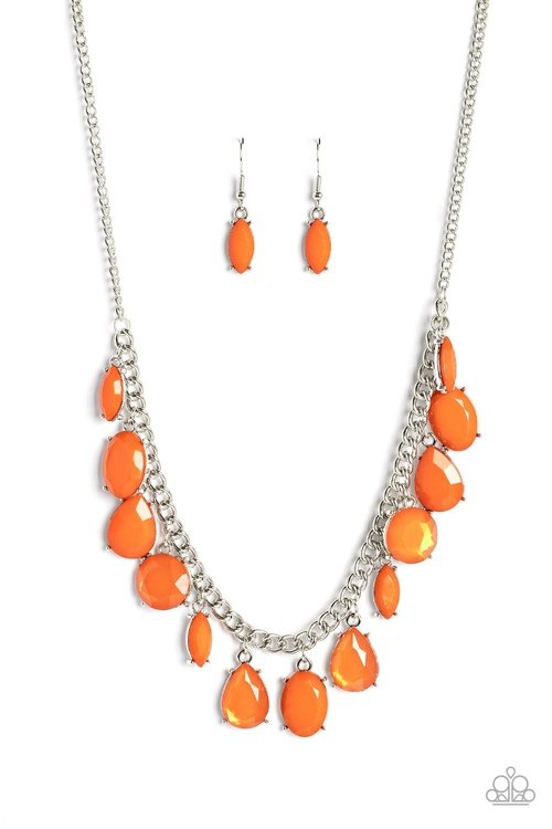 FAIRYTALE FORTUITY ORANGE-NECKLACE