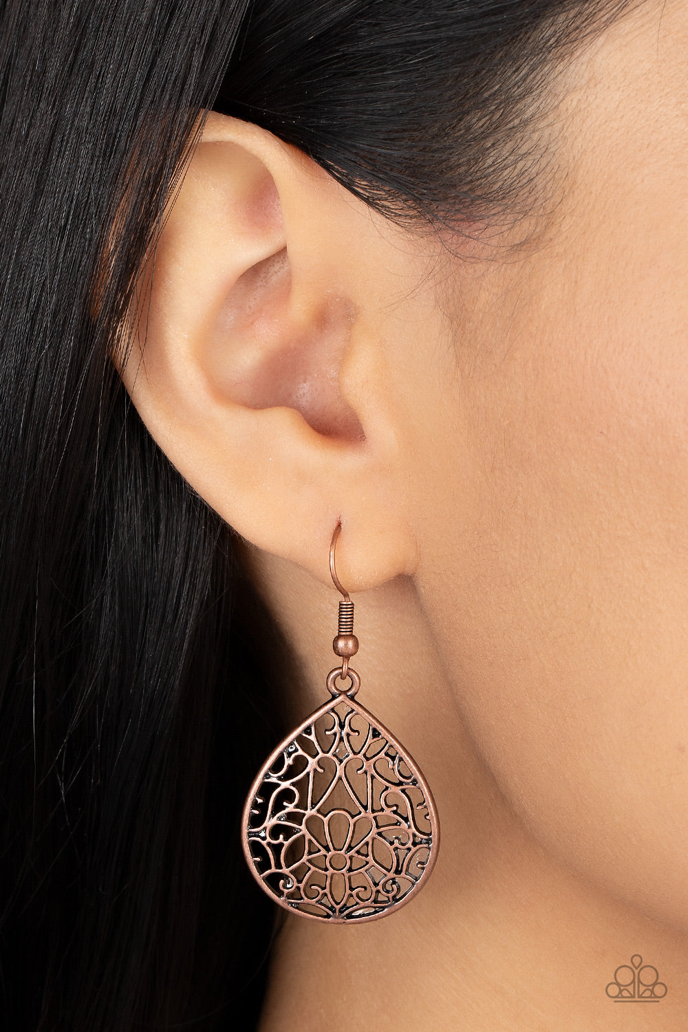 VALLEY ESTATE COPPER-EARRINGS