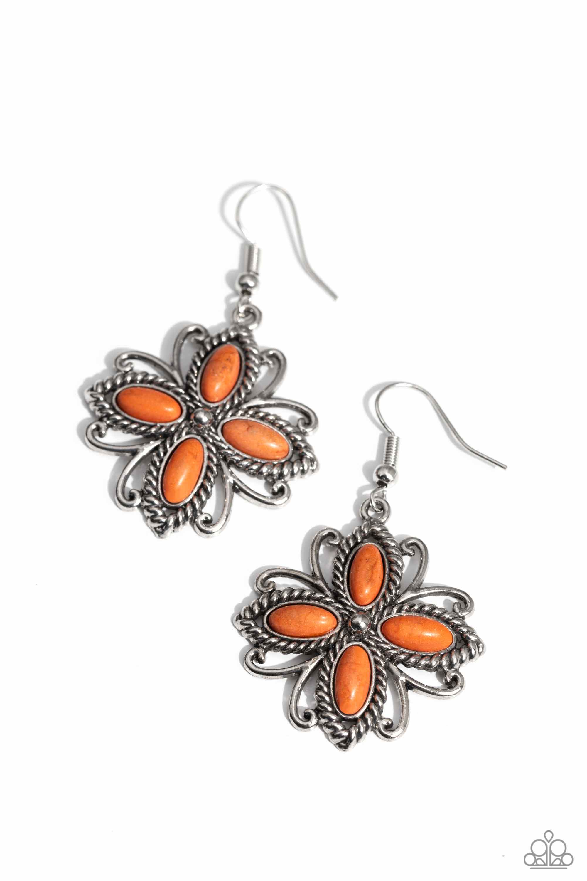 BADLANDS BALLAD ORANGE-EARRINGS