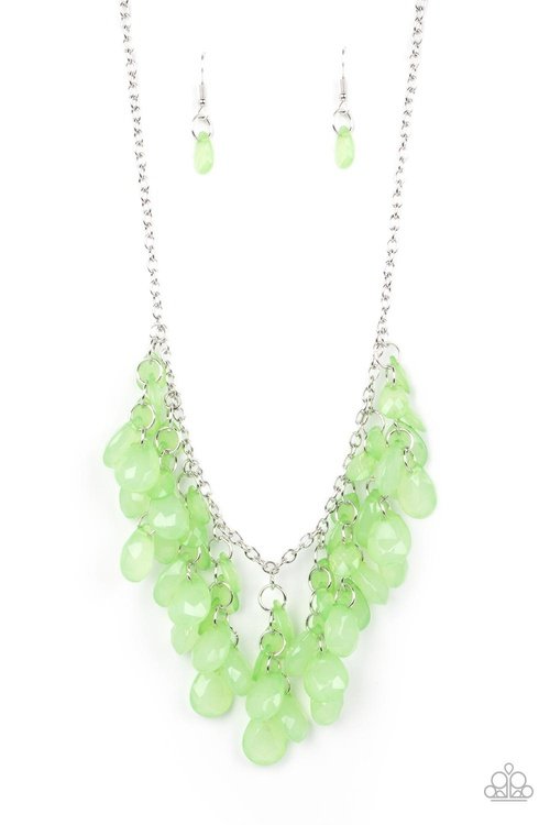 CRYSTAL CABARET GREEN-NECKLACE