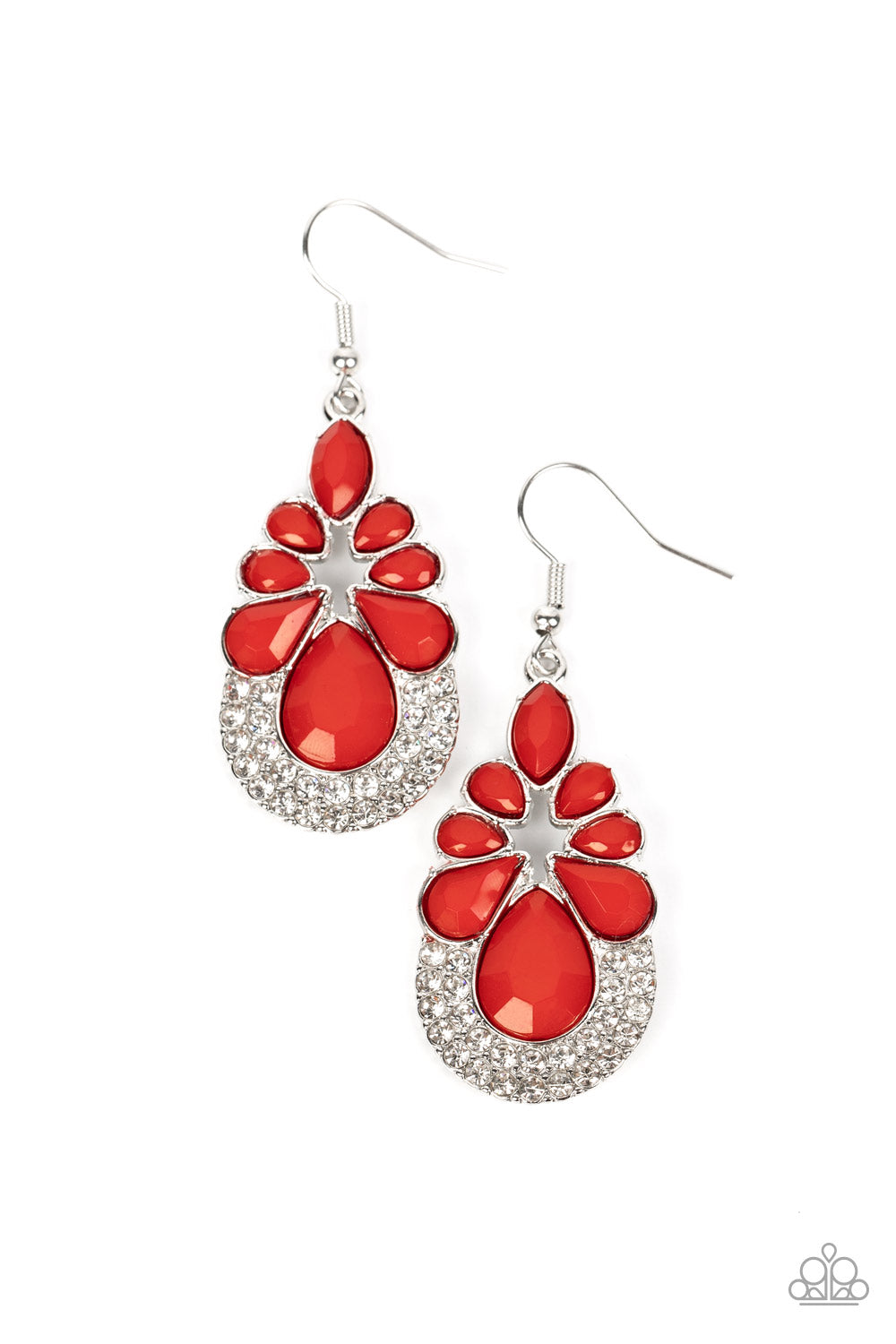 BEACHFRONT FORMAL RED-EARRINGS