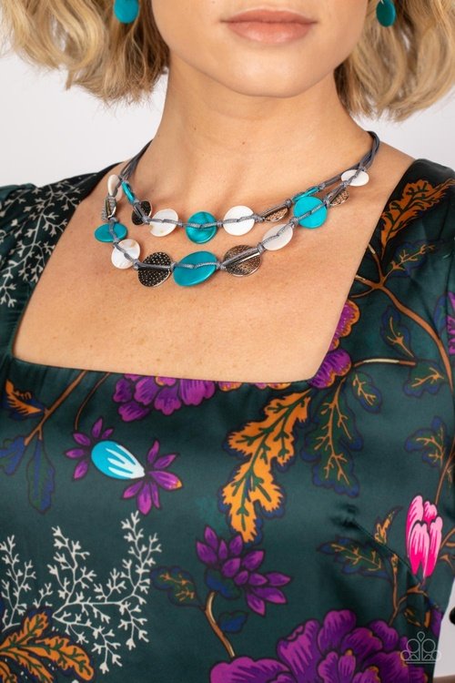 BAREFOOT BEACHES BLUE-NECKLACE