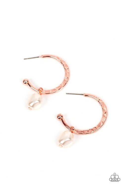 GLAM OVERBOARD COPPER-EARRINGS