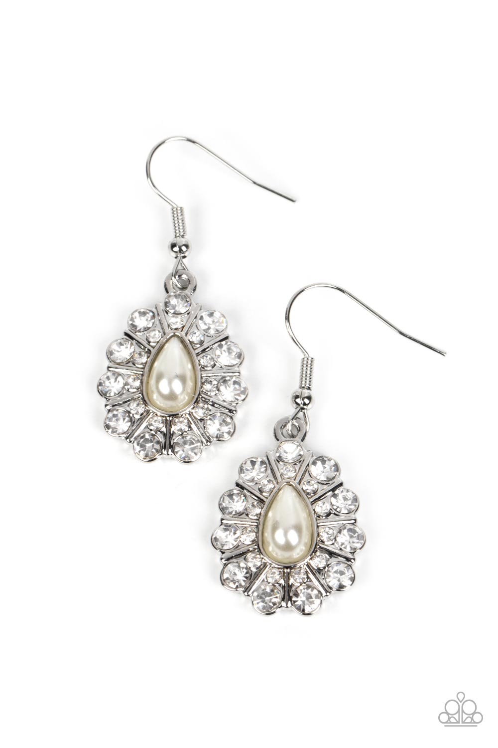 EXTROVERTED ELEGANCE WHITE-EARRINGS