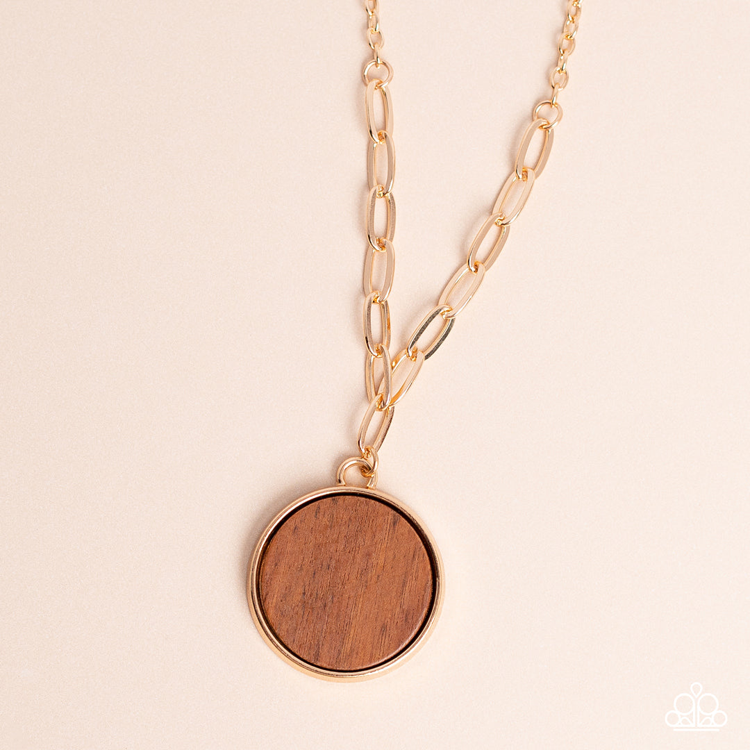 WOODNT DREAM OF IT GOLD-NECKLACE