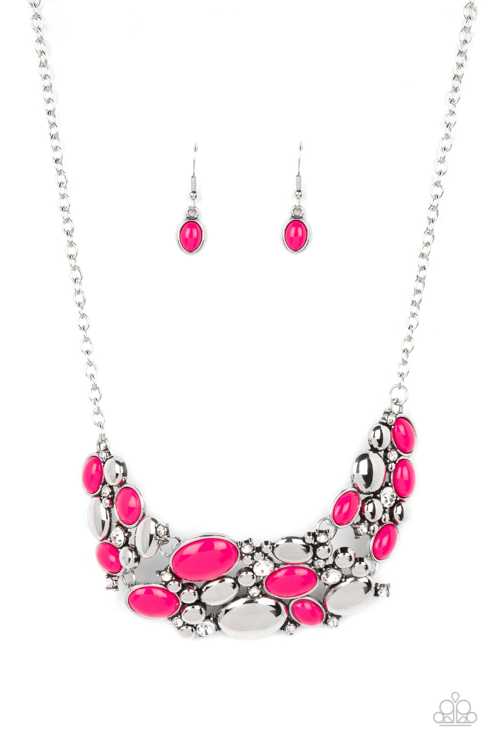 CONTEMPORARY CALAMITY PINK-NECKLACE